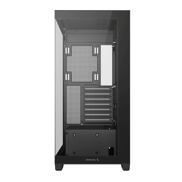 DeepCool Számítógépház CG580 fekete  ablakos  venti nélkül 