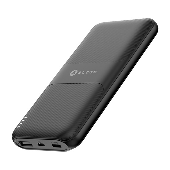 Alcor SC10000AC 10000mAh PowerBank Fekete