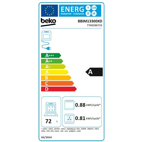 Beko BBIM13300XD  Beépíthető elektromos sütő