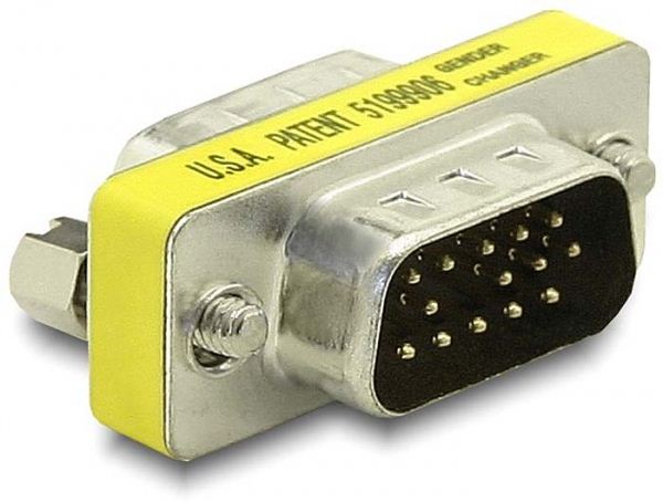 Delock DL65010 Gender Changer VGA male-male adapter Delock DL65010 Gender Changer VGA male-male adapter