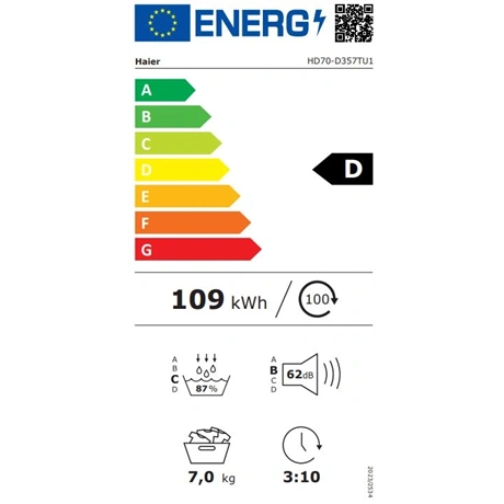 Haier HD70-D357TU1-S Szárítógép