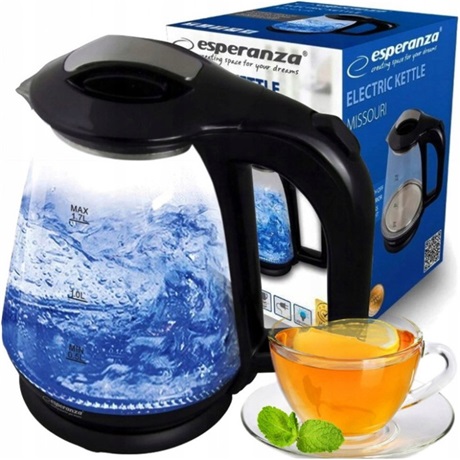 Esperanza EKK024K VÍZFORRALÓ 1,7 L FEKETE Esperanza EKK024K VÍZFORRALÓ 1,7 L FEKETE