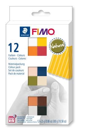 FIMO "Soft Natural" égethő gyurma készlet 12 különböző szín  (8023 C12-4 / FM8023C124)