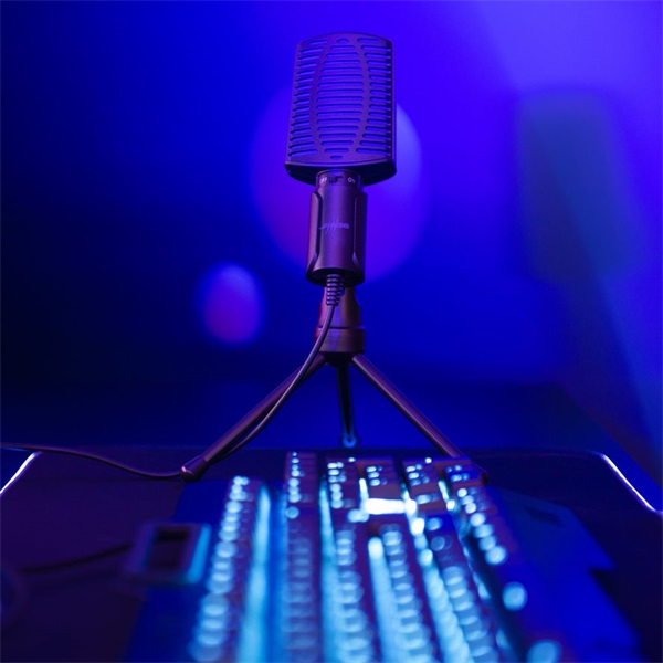Hama URAGE "XSTR3AM ESSENTIAL" Gaming mikrofon asztali álvánnyal fekete (186017)