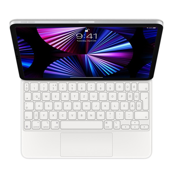 Apple Magic Keyboard iPad Pro 11" (4. gen) billentyűzet magyar fehér (MJQJ3MG/A)