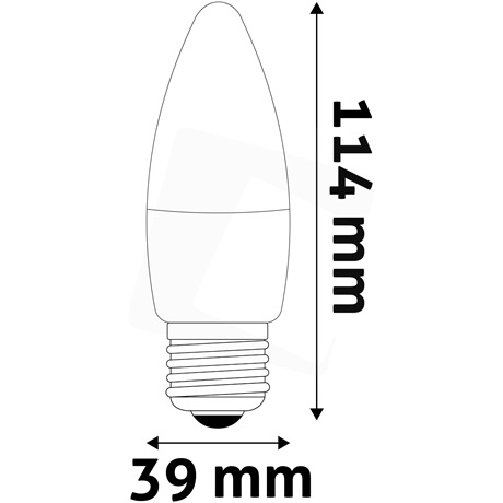 Avide ABC27CW-8W LED CANDLE IZZÓ 8W E27 CW 6400K