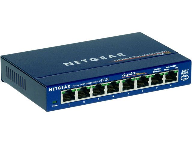 Netgear GS108GE 1000Mbps 8 portos switch