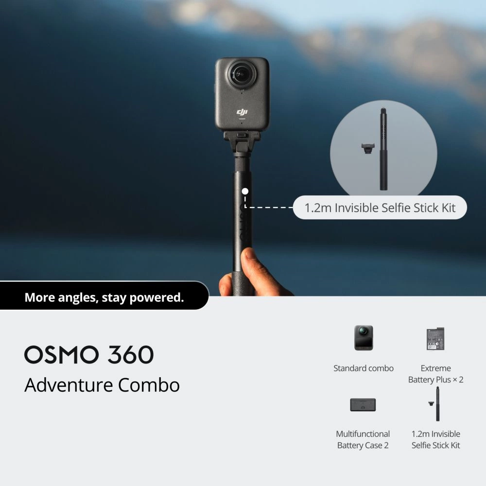 DJI Osmo 360 Adventure Combo akciókamera