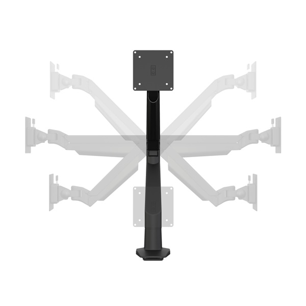 MULTIBRACKETS Asztali konzol, M VESA Gas Lift Arm Single Black HD (15-34", max.VESA: 100x100 mm, 21 kg)