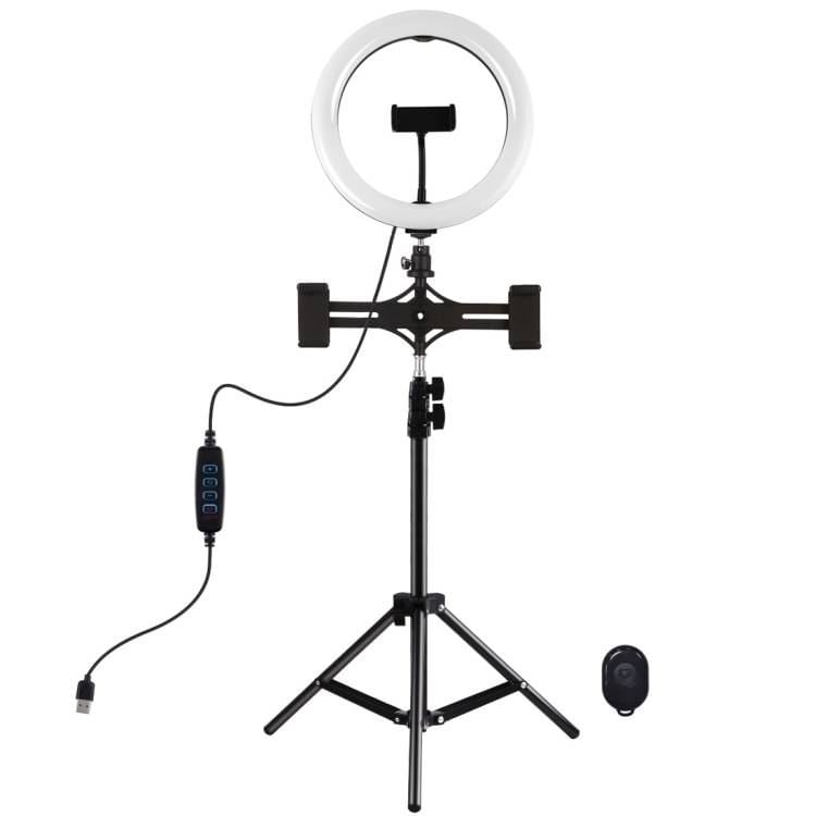 Puluz LED körlámpa telefontartós állvánnyal (PKT3070B) Puluz LED körlámpa telefontartós állvánnyal (PKT3070B)