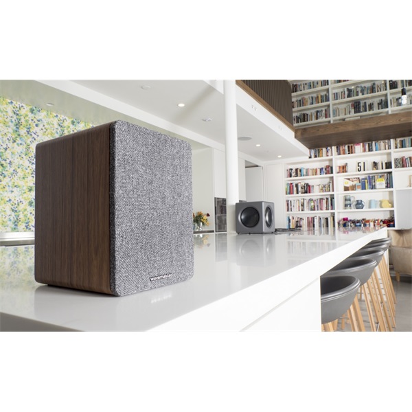 WaveMaster  BASE  30W RMS Bluetooth  RCA  2.0  Hangszóró Barna fa és szürke