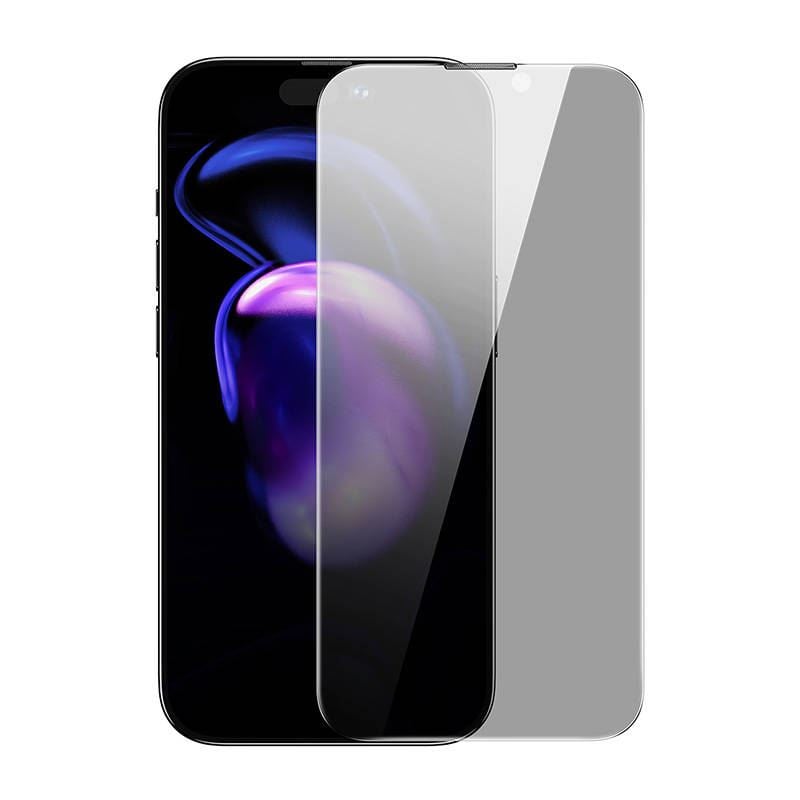 Baseus Crystal  iPhone 14 Pro  Tempered Glass Dust-proof with Privacy Filter 0.3mm 1db (SGBL180102)