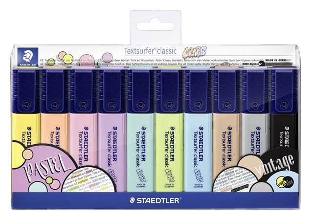 Staedtler "Textsurfer Classic Pastel 364 C" szövegkiemelő készlet 1-5 mm 10 szín (364 CWP10)