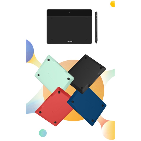 XP-PEN DECO FUN XS_BK  4,8"x3" 5080 LPI PS 8192  220 RPS USB-C Grafikus tábla Fekete