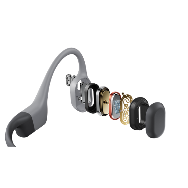Shokz OpenSwim Pro USB-C csontvezetéses Bluetooth Open-Ear sport fejhallgató Szürke