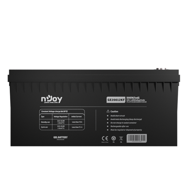 NJOY GE20012KF 12V/200Ah T11 zárt gondozás mentes GEL Akkumulátor 