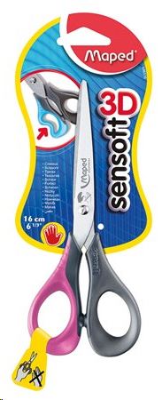 Maped "Sensoft 3D" balkezes olló 16 cm (IMA696510) Maped "Sensoft 3D" balkezes olló 16 cm (IMA696510)