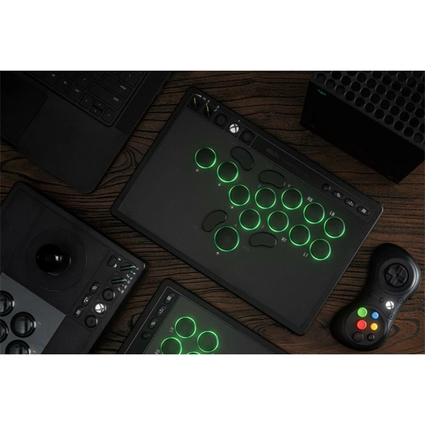 8BitDo Arcade Stick All-Button Xbox Series X|S / Xbox One / PC vezeték nélküli kontroller Fekete