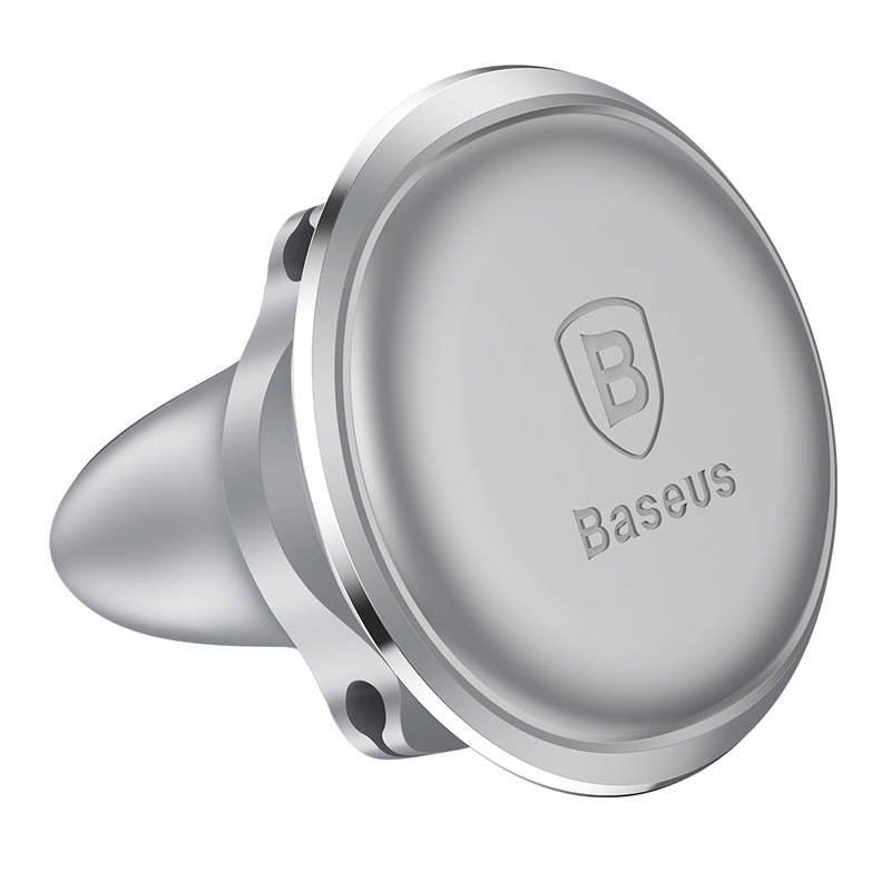 Magnetic Air Vent Car Mount Holder Baseus with cable clip (silver) Magnetic Air Vent Car Mount Holder Baseus with cable clip (silver)