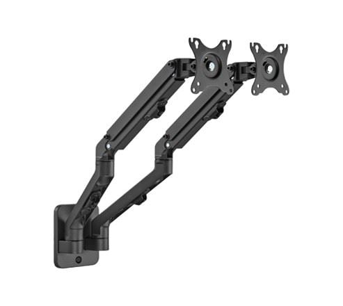 Gembird MA-WA2-01 2 karos fali monitor tartó 17”-27” fekete  