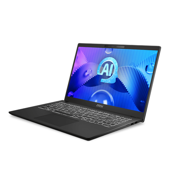 MSI Business Notebook Modern 15 H AI C1MG-074, 15.6" FHD  Ultra 7 155H 16GB 512GB M.2 Fekete