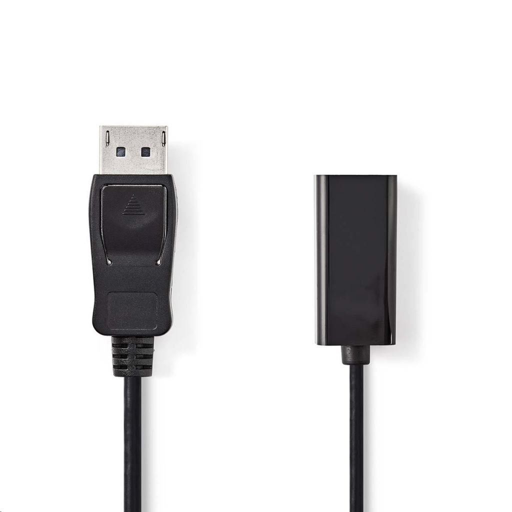 Nedis CCGB37150BK02 DisplayPort - HDMI kábel 0,2 m fekete Nedis CCGB37150BK02 DisplayPort - HDMI kábel 0,2 m fekete