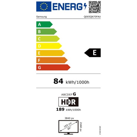 Samsung QE65QN70FAUXXH UHD SMART NEO QLED MINI LED TECHNOLÓGIÁVAL Televízió