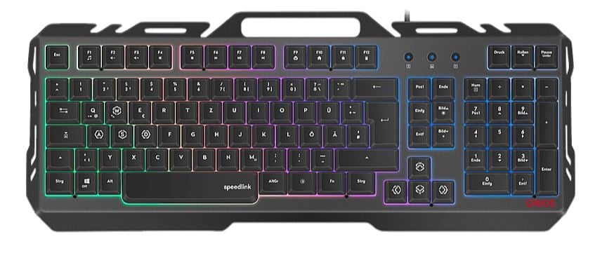 SpeedLink SL-670003-BK-HU ORIOS Metal Gaming billentyűzet magyar kiosztású fekete SpeedLink SL-670003-BK-HU ORIOS Metal Gaming billentyűzet magyar kiosztású fekete