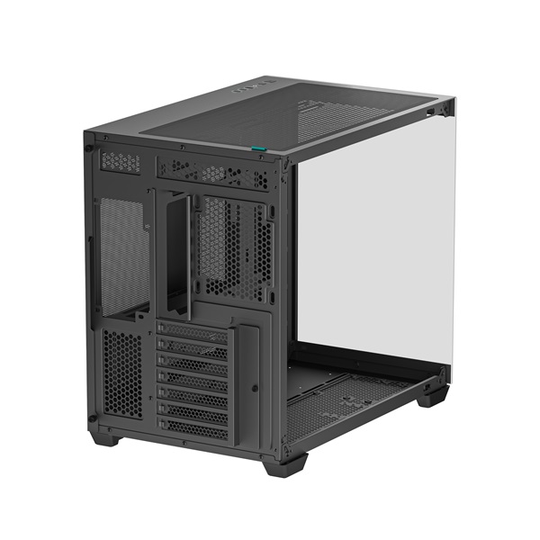 DeepCool CG530  Fekete  ablakos  venti nélkül  BTF ATX   Számítógépház   