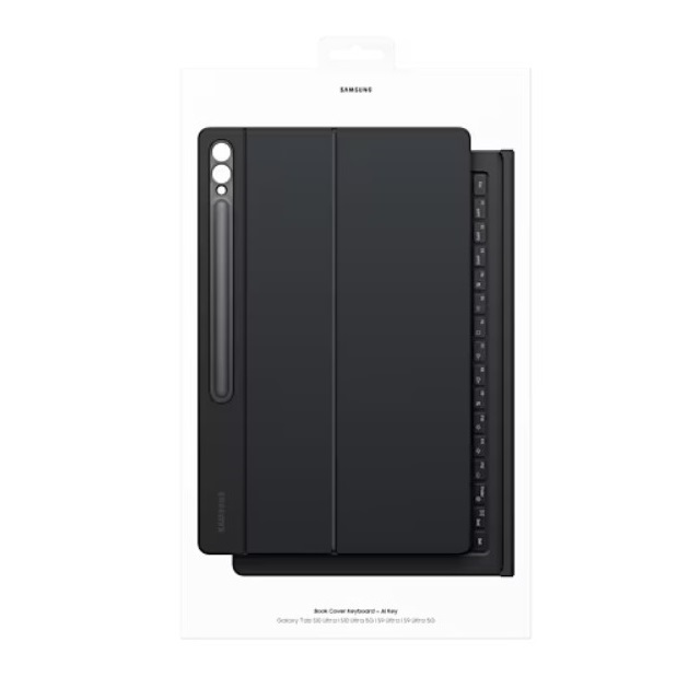 Samsung Tab S10 Ultra/S9 Ultra Book Cover Keyboard Fekete