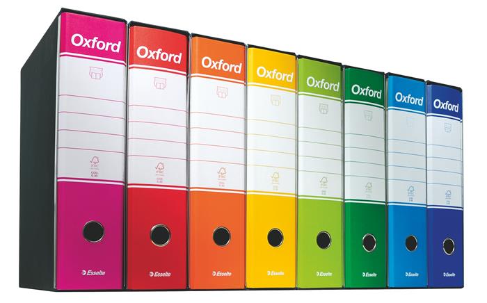 ESSELTE Oxford 80 mm A4 karton Tokos iratrendező Kék