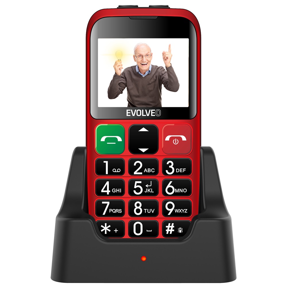 EVOLVEO  EasyPhone ET EP851 Piros