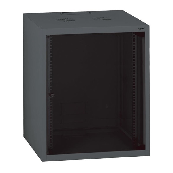 Legrand Linkeo 15U 19" fali Rack szekrény 600x600mm antracitszürke (646213) Legrand Linkeo 15U 19" fali Rack szekrény 600x600mm antracitszürke (646213)