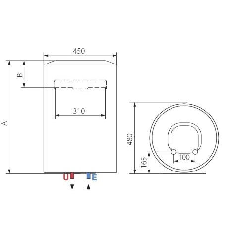 Ariston LYDOS R 50 V 1,8K EU 3201910 FORRÓVÍZTÁROLÓ