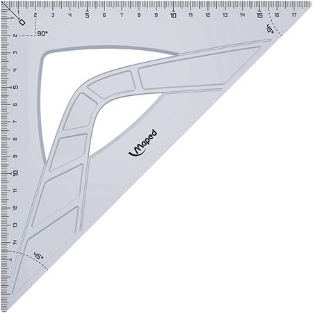 Maped "Geometric" háromszög vonalzó, 45°, 26cm (IMA242426) Maped "Geometric" háromszög vonalzó, 45°, 26cm (IMA242426)
