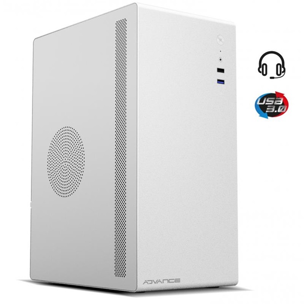Advance OPTIMA White MicroATX USB2.0+USB3.0 Számítógépház   Fehér