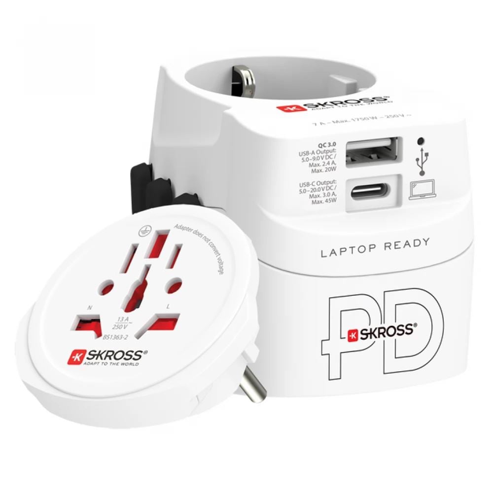 SKROSS PRO Light USB AC45PD - World utazó adapter (1.302474)