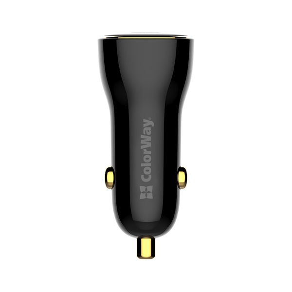 COLORWAY  CW-CHA046PD-BK Power Delivery Port PPS USB (USB-A + USB-C) (60 W) Autós töltő Fekete
