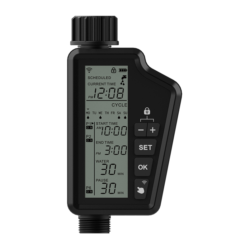 Avatto SWT60-EU Intelligens Wi-Fi öntözésvezérlő nagy LCD kijelzővel