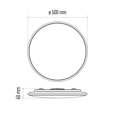 Emos ZM5166 LED MENNYEZETI LÁMPA EXCLUSIVE 36W 140-2880LM