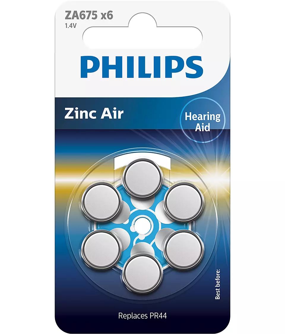Philips Minicells hallókészülék elem PR44 (ZA675B6A/00)