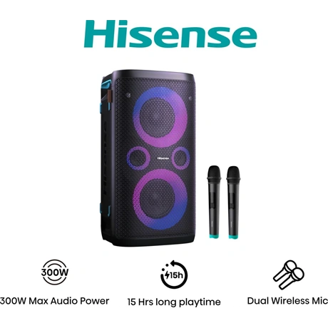 Hisense Party Storm1 300W Bluetooth party hangszóró + 2 mikrofon