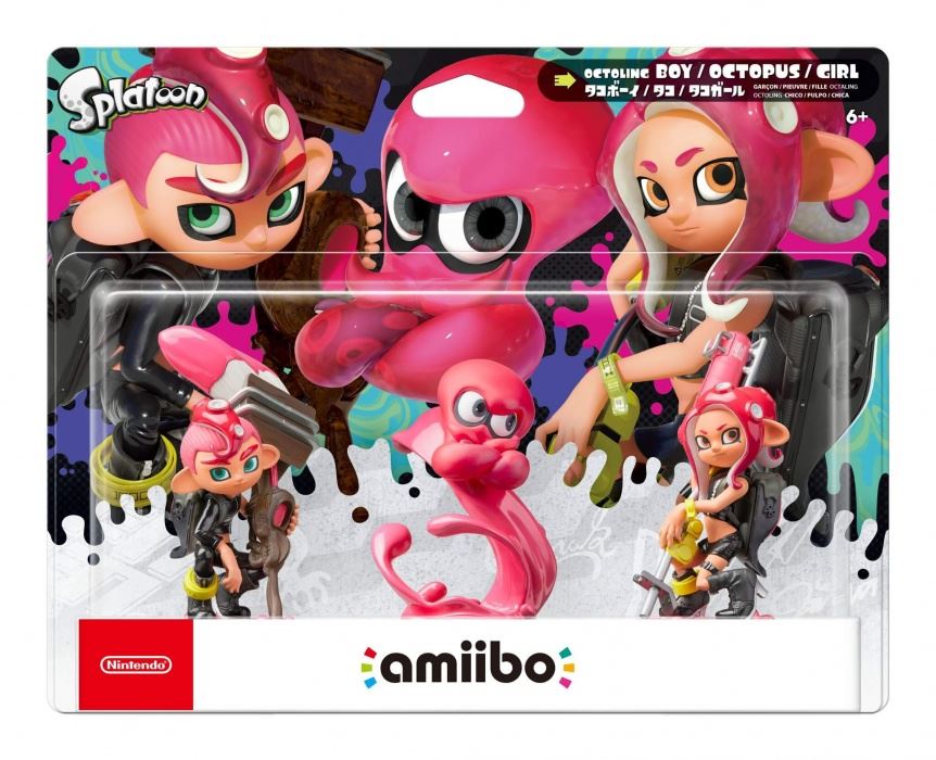 Nintendo amiibo Splatoon "Octoling" hármas figura szett (NIFA0108)