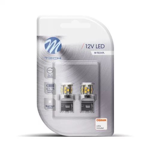 M-Tech T20 W21W LED 21xSMD2835 SMD Can-Bus fehér színű pár (72LB114W)