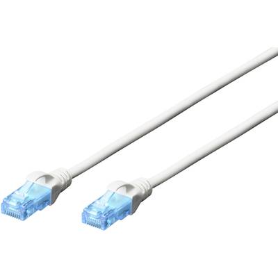 RJ45 Hálózat Csatlakozókábel CAT 5e U/UTP 5.00 m Fehér sodort érpár Digitus RJ45 Hálózat Csatlakozókábel CAT 5e U/UTP 5.00 m Fehér sodort érpár Digitus