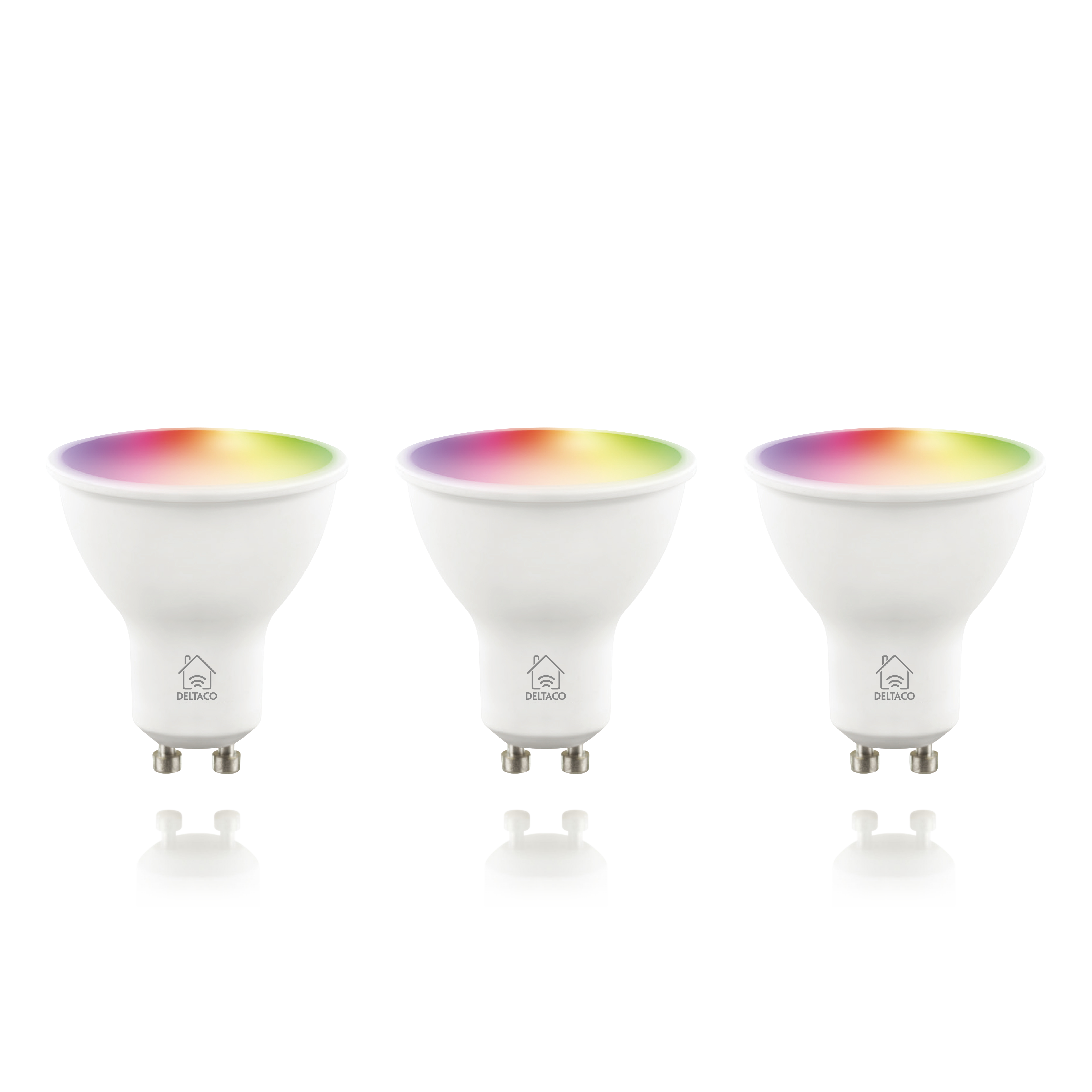 Deltaco SMART HOME SH-LGU10RGB-3P RGB spot 3db/csomag Izzó Deltaco SMART HOME SH-LGU10RGB-3P RGB spot 3db/csomag Izzó