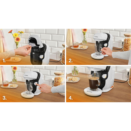Bosch 114E KÁVÉFŐZŐ KAPSZULÁS TASSIMO HAPPY FEHÉR