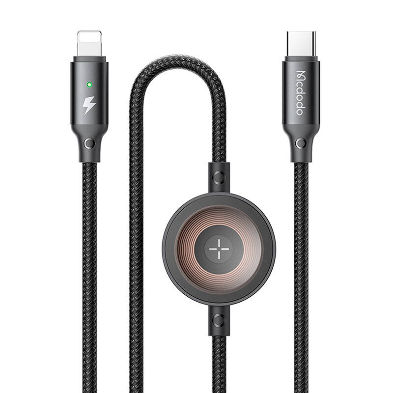Mcdodo CA-5680 2-in-1 USB-C to Lightning cable + Apple Watch charger, 36W, 1.5m Mcdodo CA-5680 2-in-1 USB-C to Lightning cable + Apple Watch charger, 36W, 1.5m