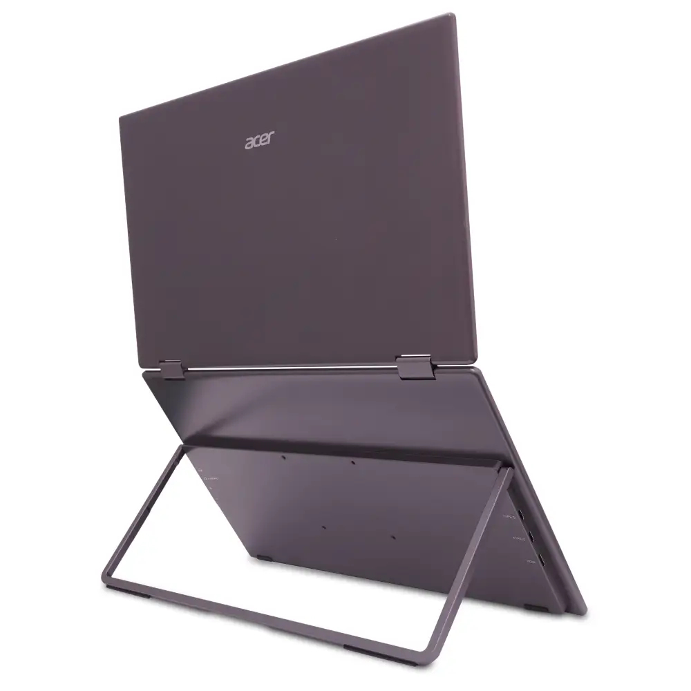Acer 15.6" PD163Qbmiuux Monitor - 1920x1080, Full HD, LED, IPS, WEBCAM, Fekete