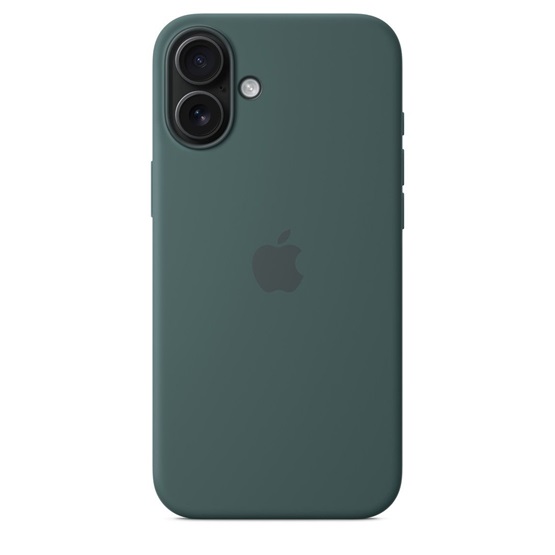 Apple iPhone 16 Plus Silicone Case with MagSafe  Lake Green (Seasonal)